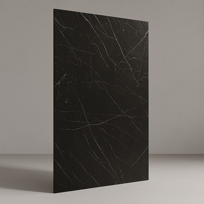 Lámina PVC tipo Mármol Negro Mate Monterrey