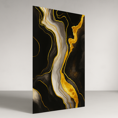 Lámina PVC tipo Mármol Oleo Noche