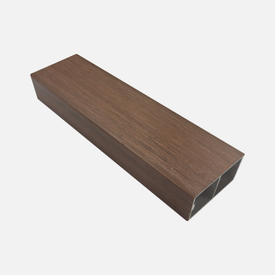 Viga Exterior de Aluminio 60x40 color Teca