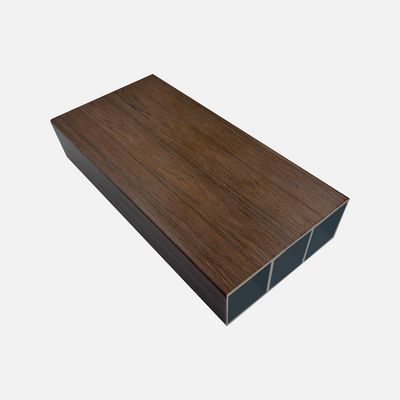Viga Exterior de Aluminio 100x50 color Teca
