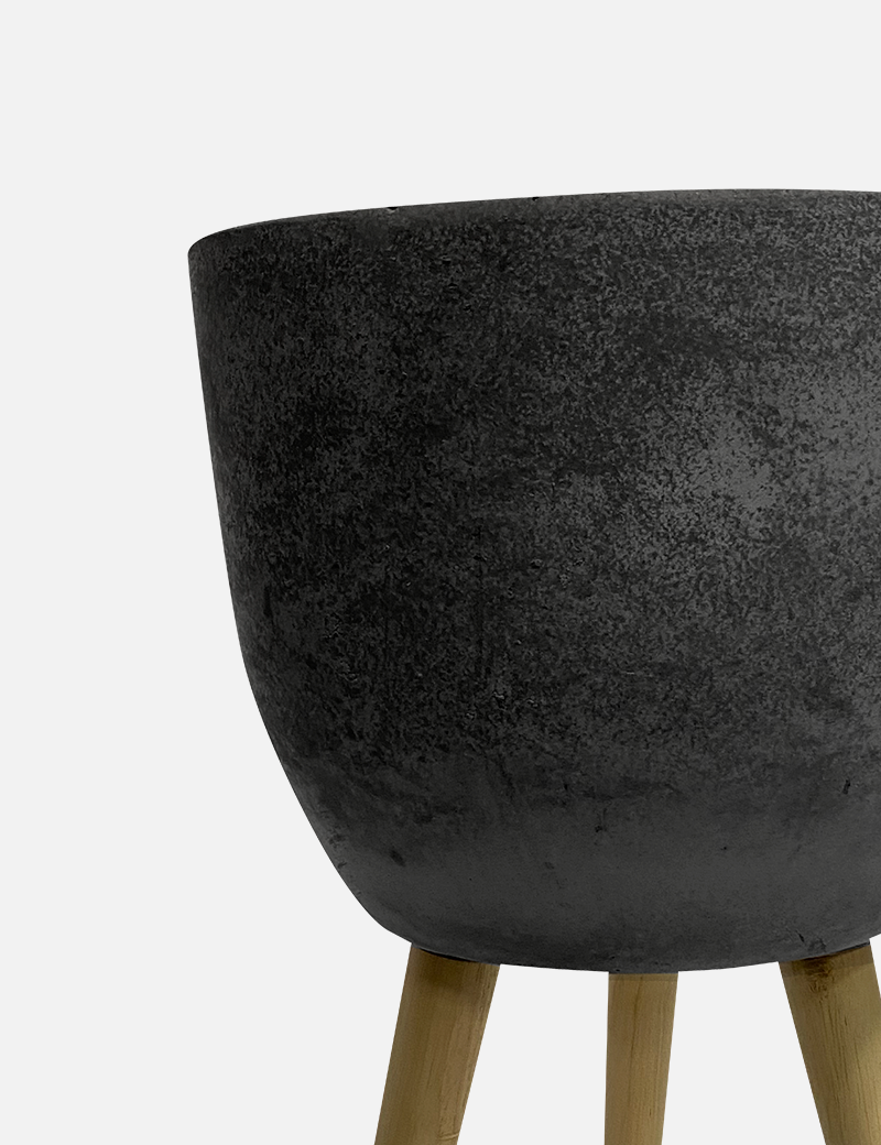 Maceta JIRO A - Fibra de Concreto 30×24×22cm