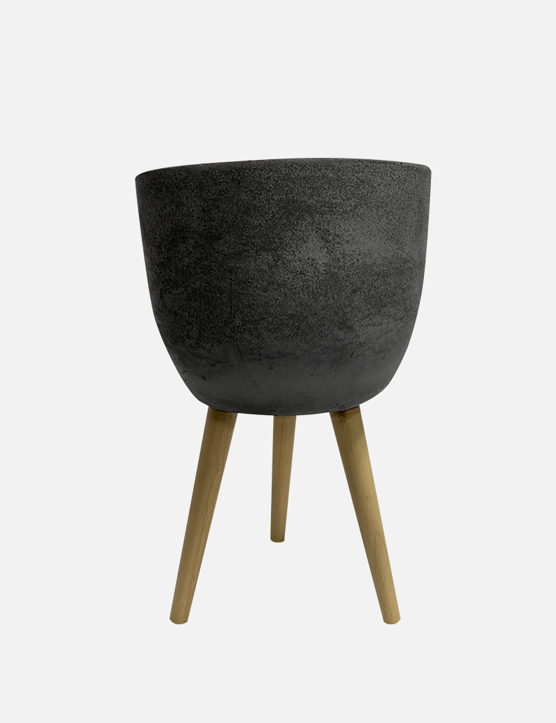 Maceta JIRO A - Fibra de Concreto 30×24×22cm