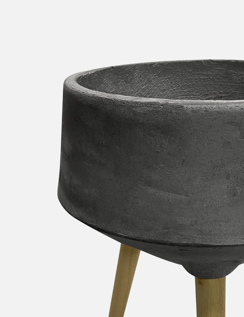 Maceta KENTA A - Fibra de Concreto 32×21×17cm