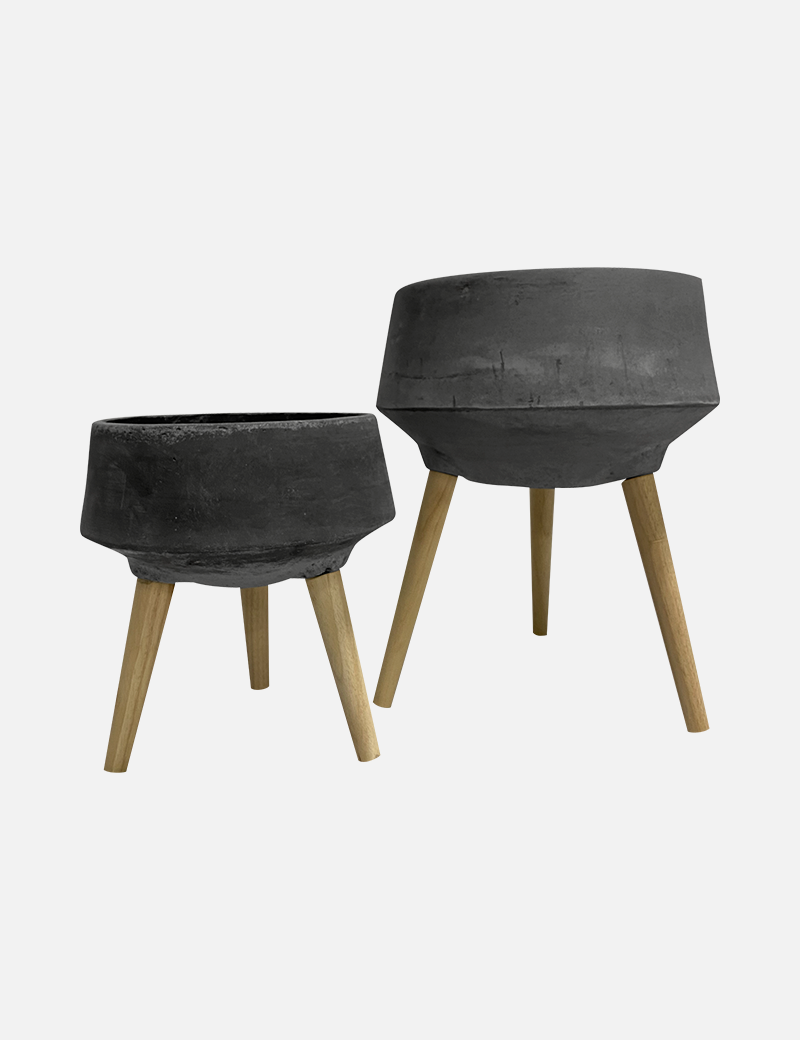 Maceta KENTA B - Fibra de Concreto 25×15×11cm