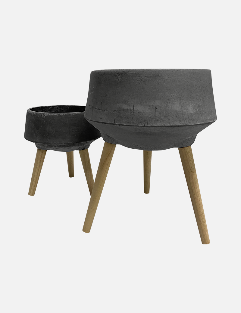Maceta KENTA B - Fibra de Concreto 25×15×11cm