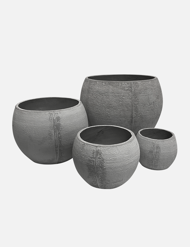 Maceta KIMI D - Fibra de Concreto 17×16×15cm