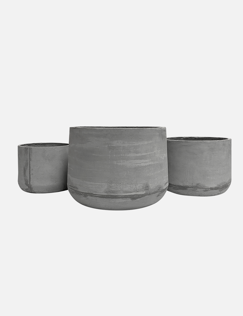 Maceta NIKO C - Fibra de Concreto 27×23×25cm