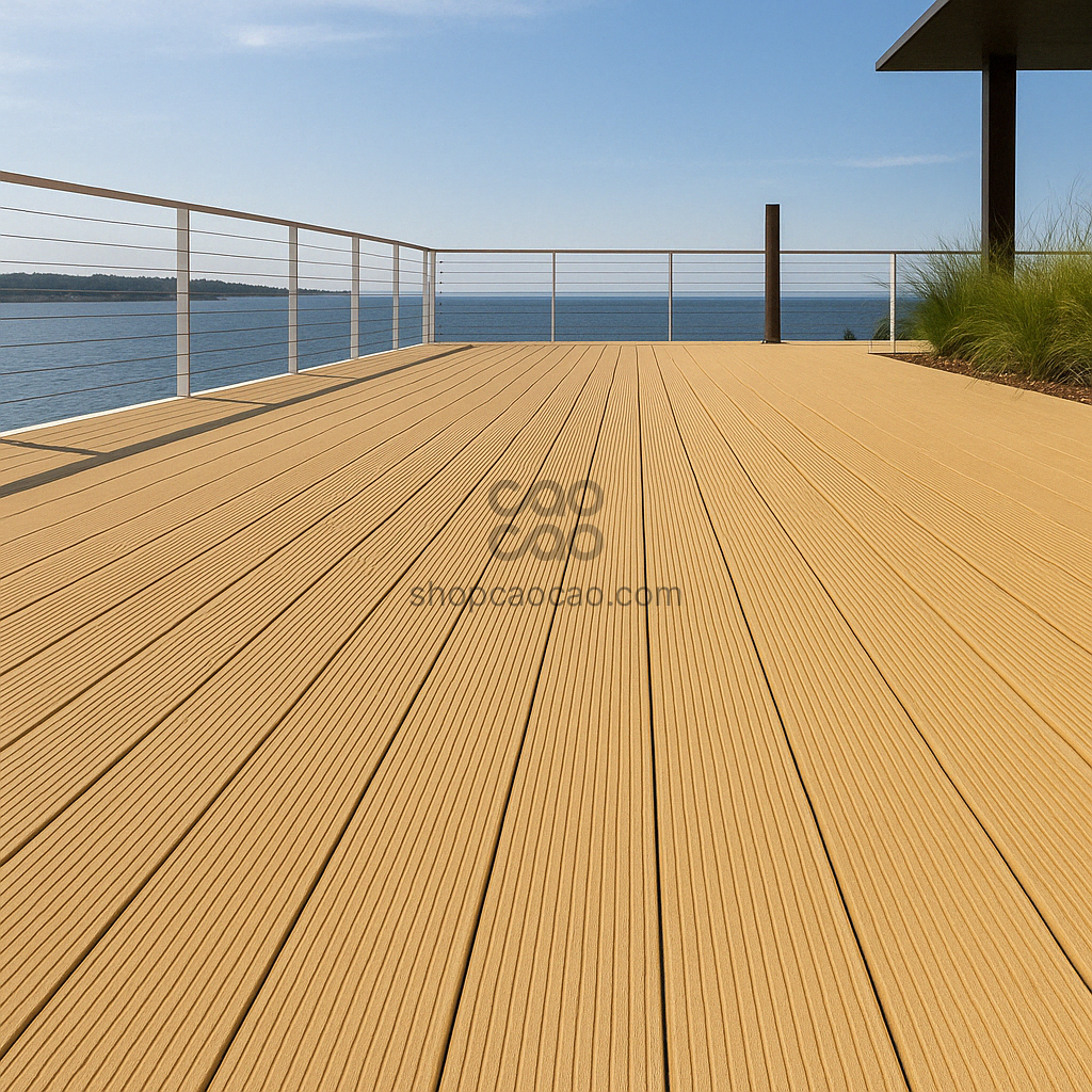 DECK EKU-D01 WPC EXTERIOR COLOR NOGAL CLARO 140*24*2900mm