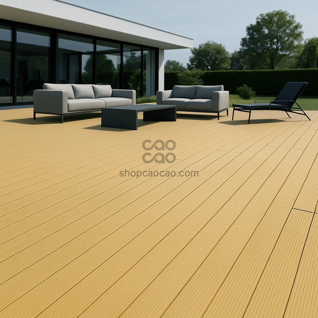 DECK EKU-D01 WPC EXTERIOR COLOR NOGAL CLARO 140*24*2900mm