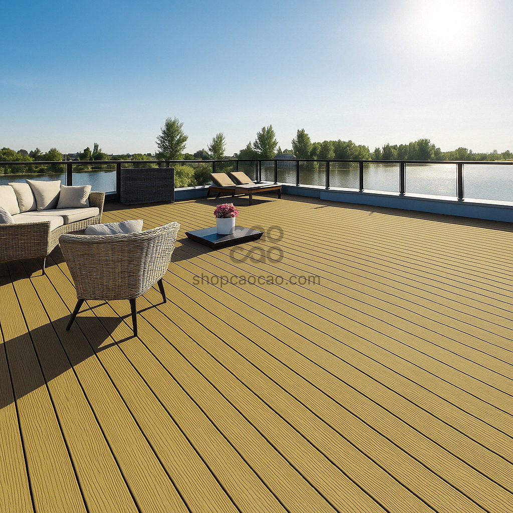 DECK EKU-D01 WPC EXTERIOR COLOR NOGAL CLARO 140*24*2900mm