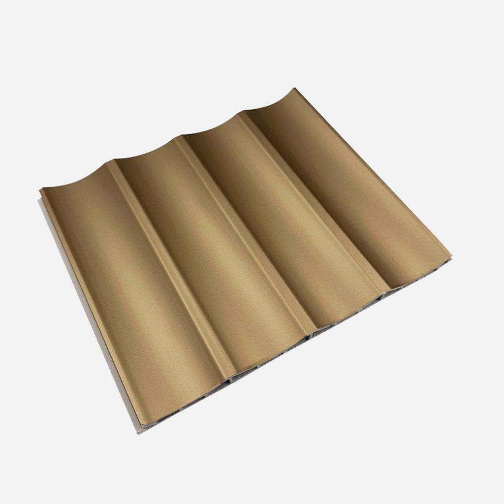 Caja WPC Lambrín Interior Arco Mediano Color Oro Gold