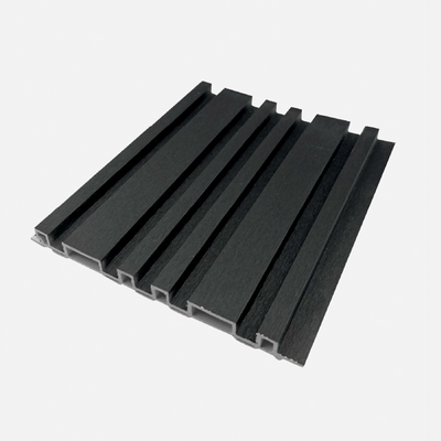 Caja WPC Lambrín interior Duplex Color Negro Texturizado