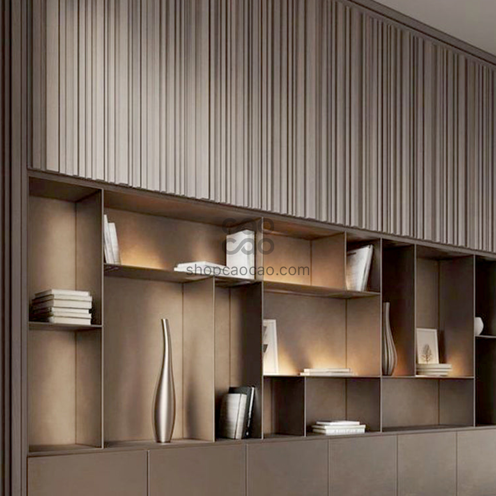 Caja WPC Lambrín interior Duplex Color Encino