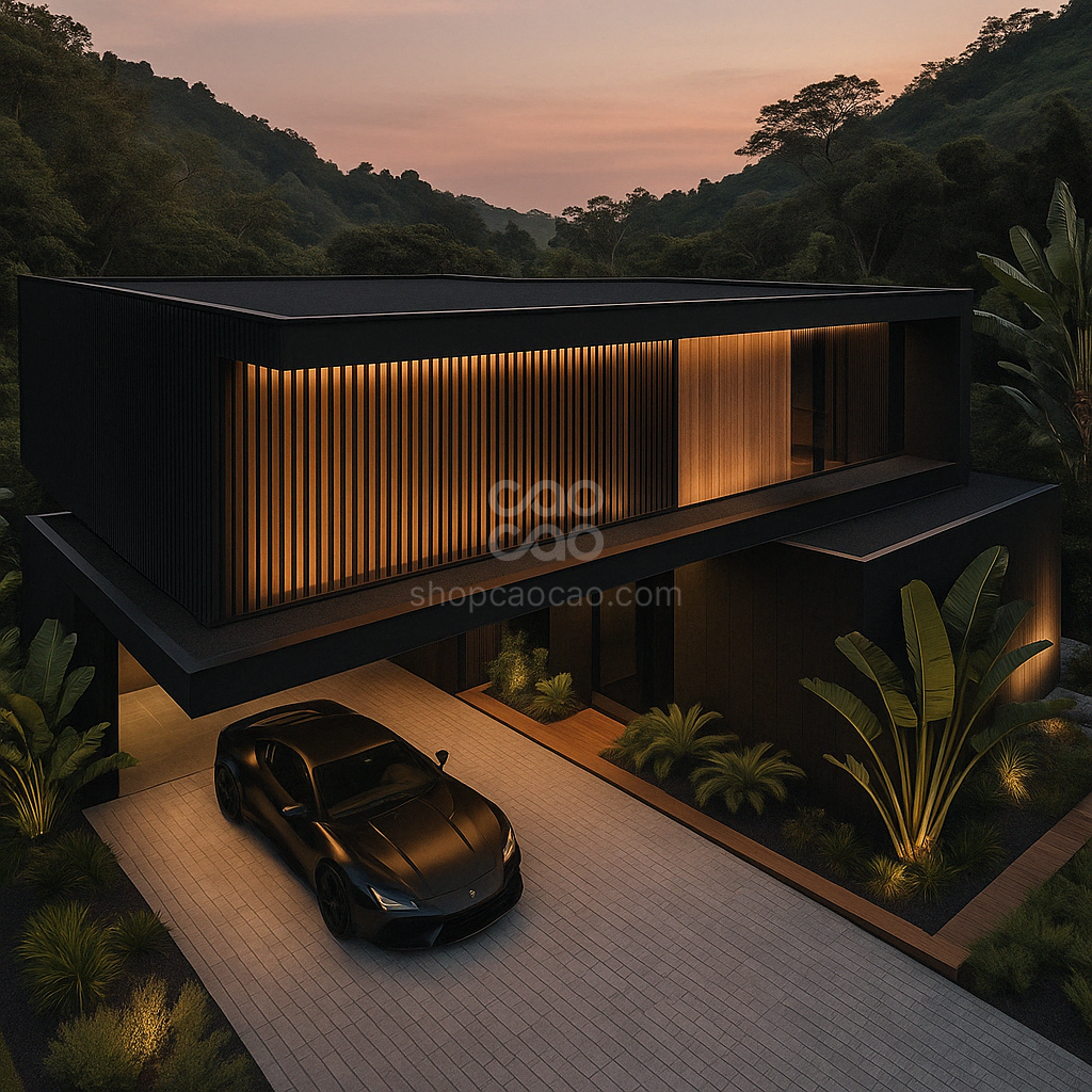 Lambrín Exterior Color Teca SIN-12