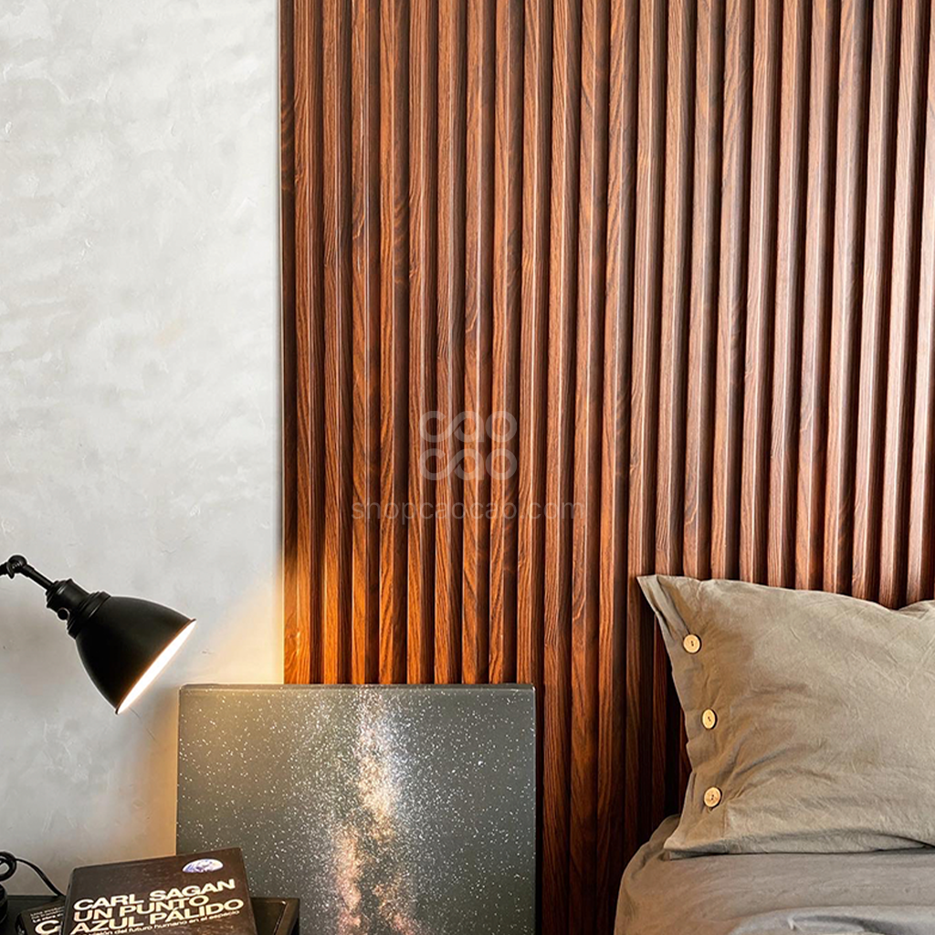 Caja WPC Lambrín Interior WIDE color Parota Gold