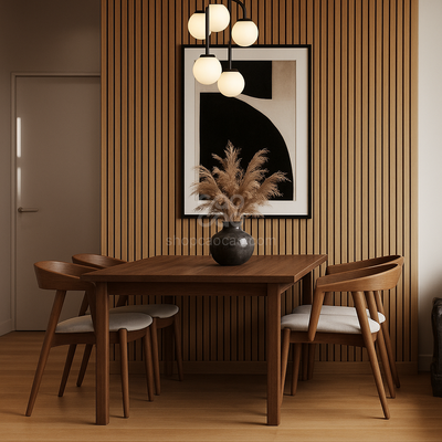 Lambrín Interior WPC Tradicional Color Cedro Americano