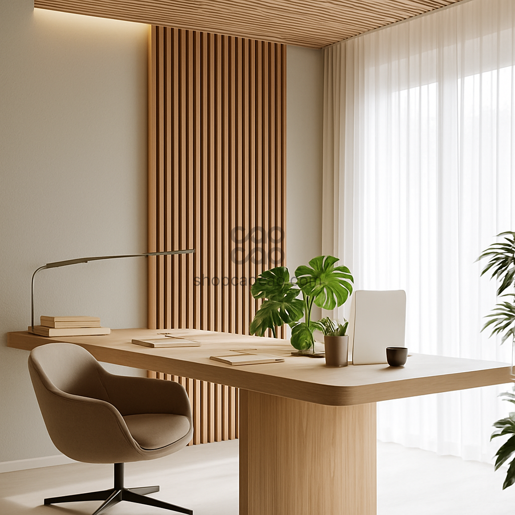 Caja WPC Lambrín Interior Color Fresno