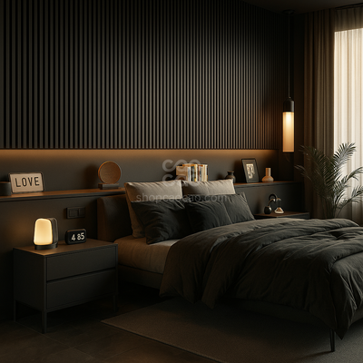 Lambrín Interior WPC Tradicional Color Negro