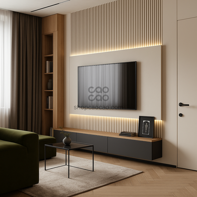 Lambrín Interior WPC Tradicional Color Sahara