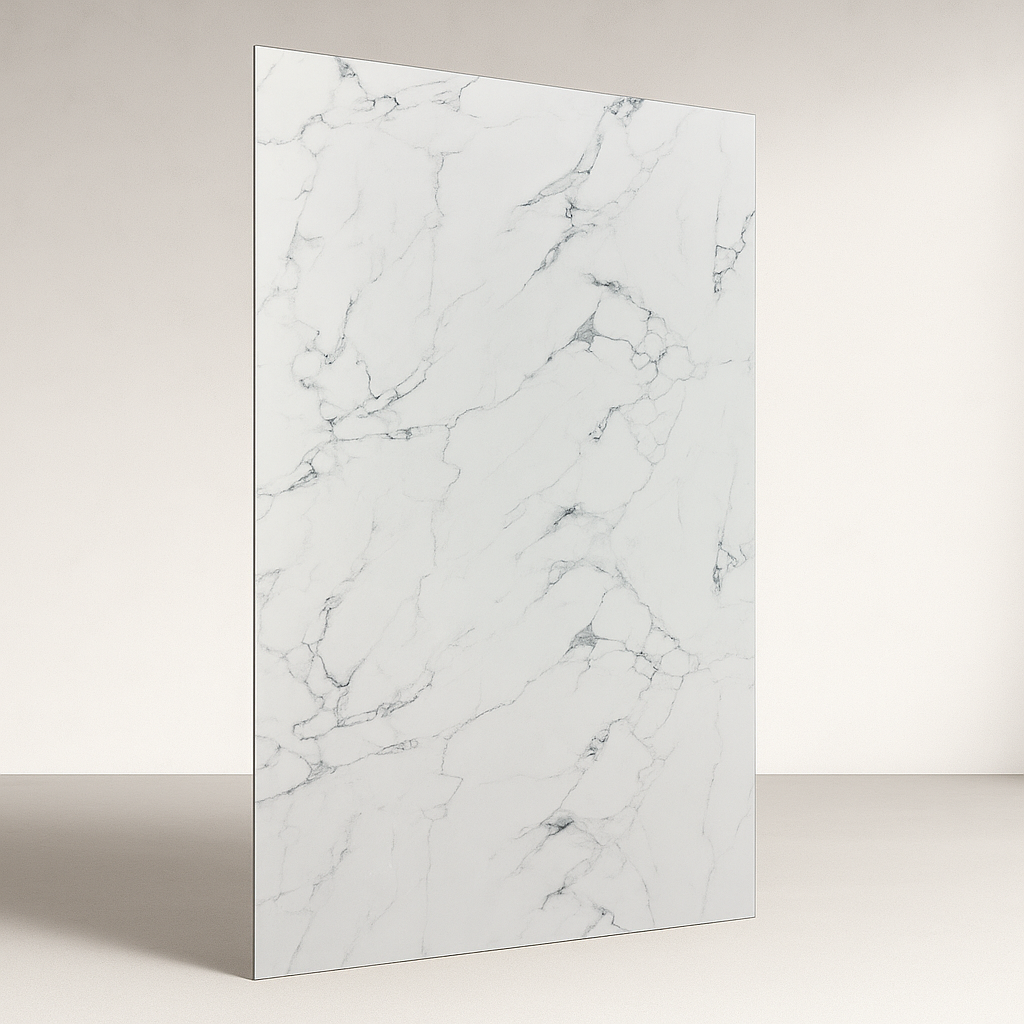 Lámina PVC tipo Mármol color Blanco Amalfi
