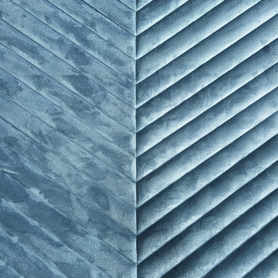 Muro Acolchado Teresa Gamuza Azul 5.5*600*2700 mm