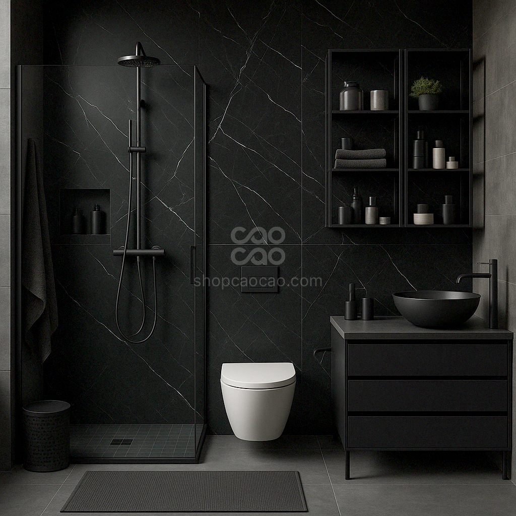 Muro SPC Negro 244*60*0.45cm (Caja con 4 Piezas)