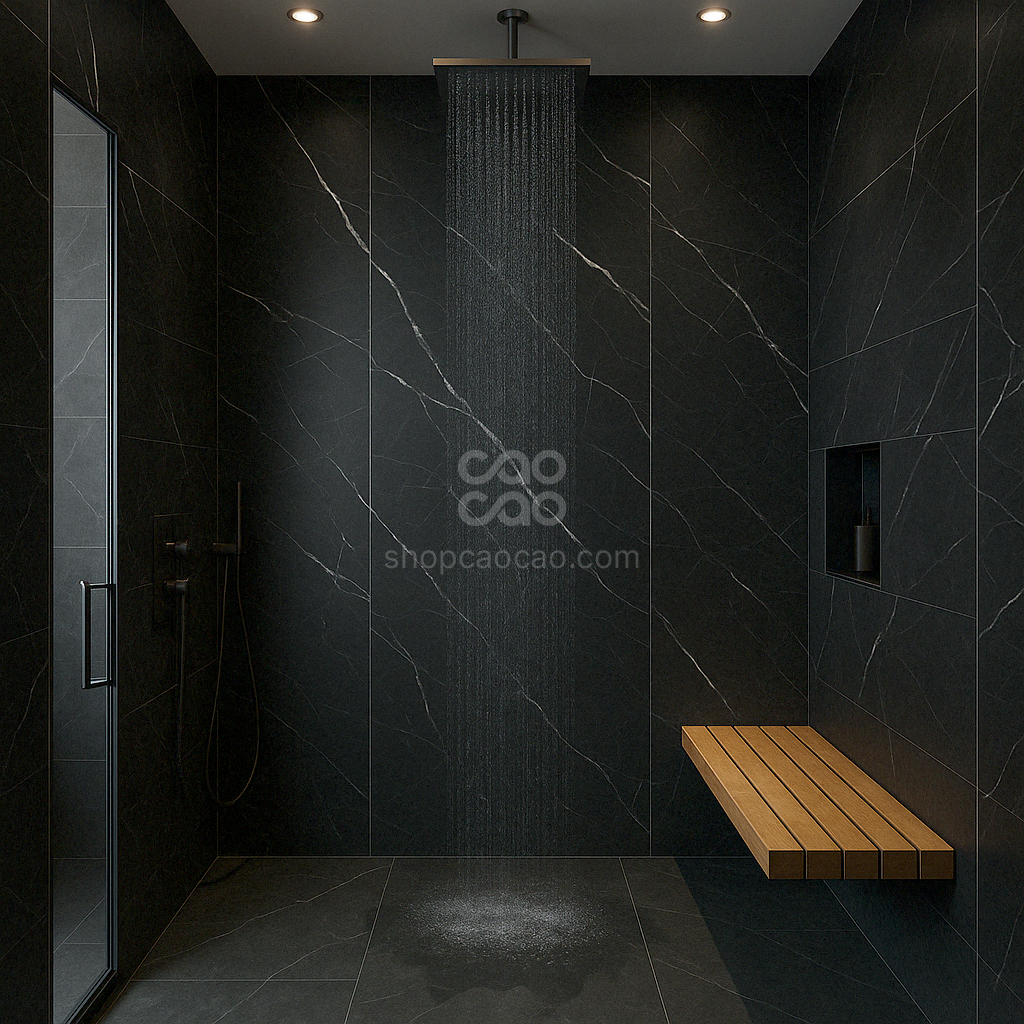 Muro SPC Negro 244*60*0.45cm (Caja con 4 Piezas)