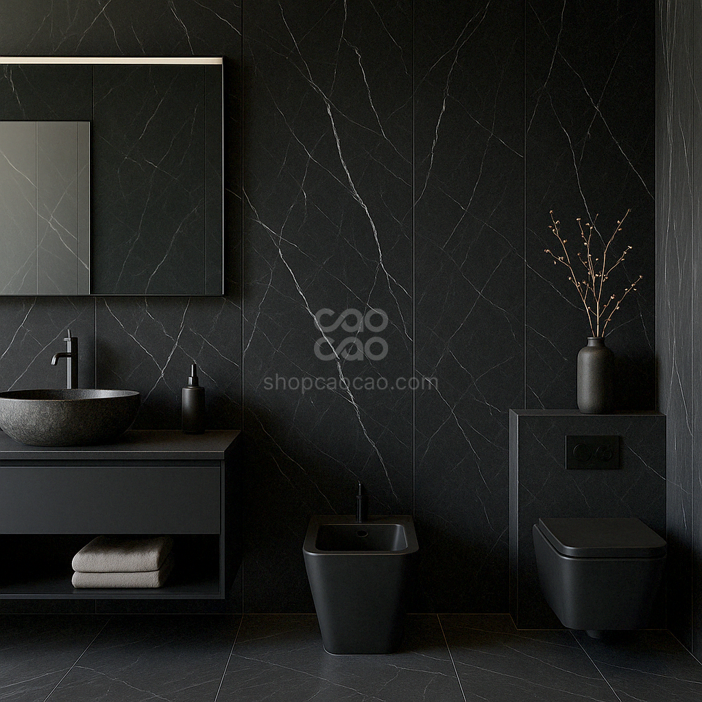 Muro SPC Negro 244*60*0.45cm (Caja con 4 Piezas)