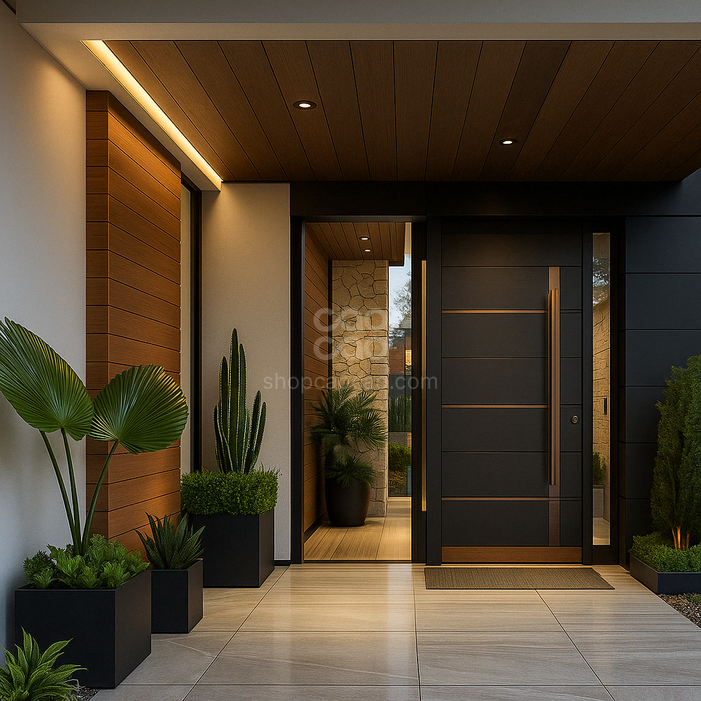 Plafon WPC Exterior Color Nogal
