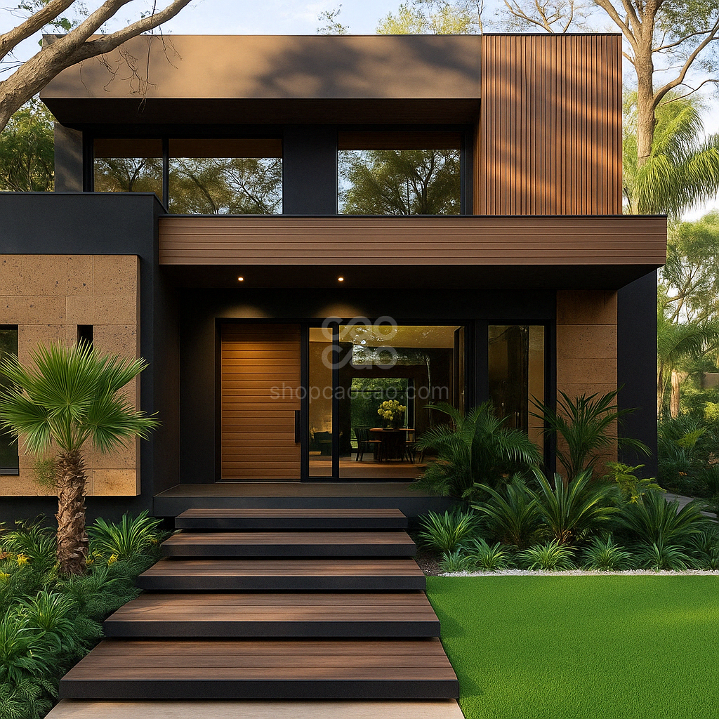 Plafon WPC Exterior Color Nogal