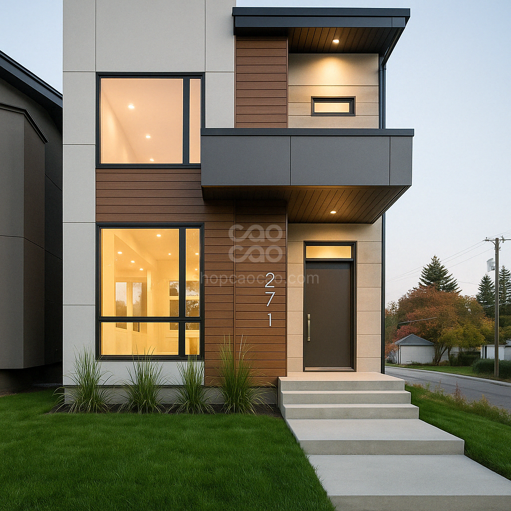 Plafon WPC Exterior Color Nogal