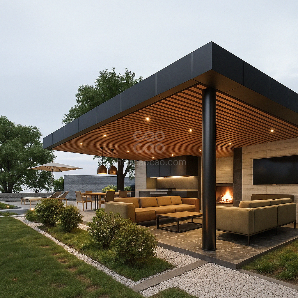 Viga Exterior WPC 120x62 Color Teca 2025