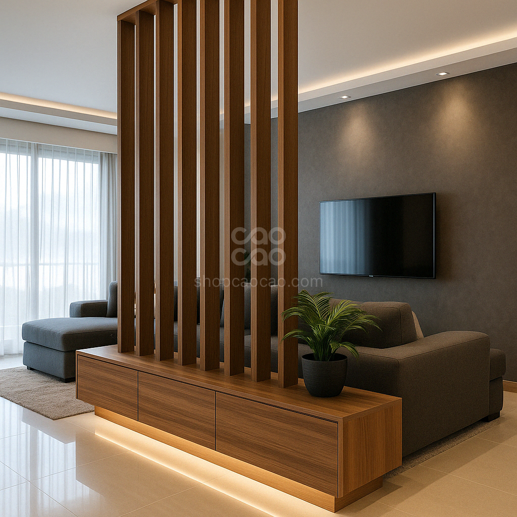 Viga Interior WPC 50x100x2900 mm Color Castaña