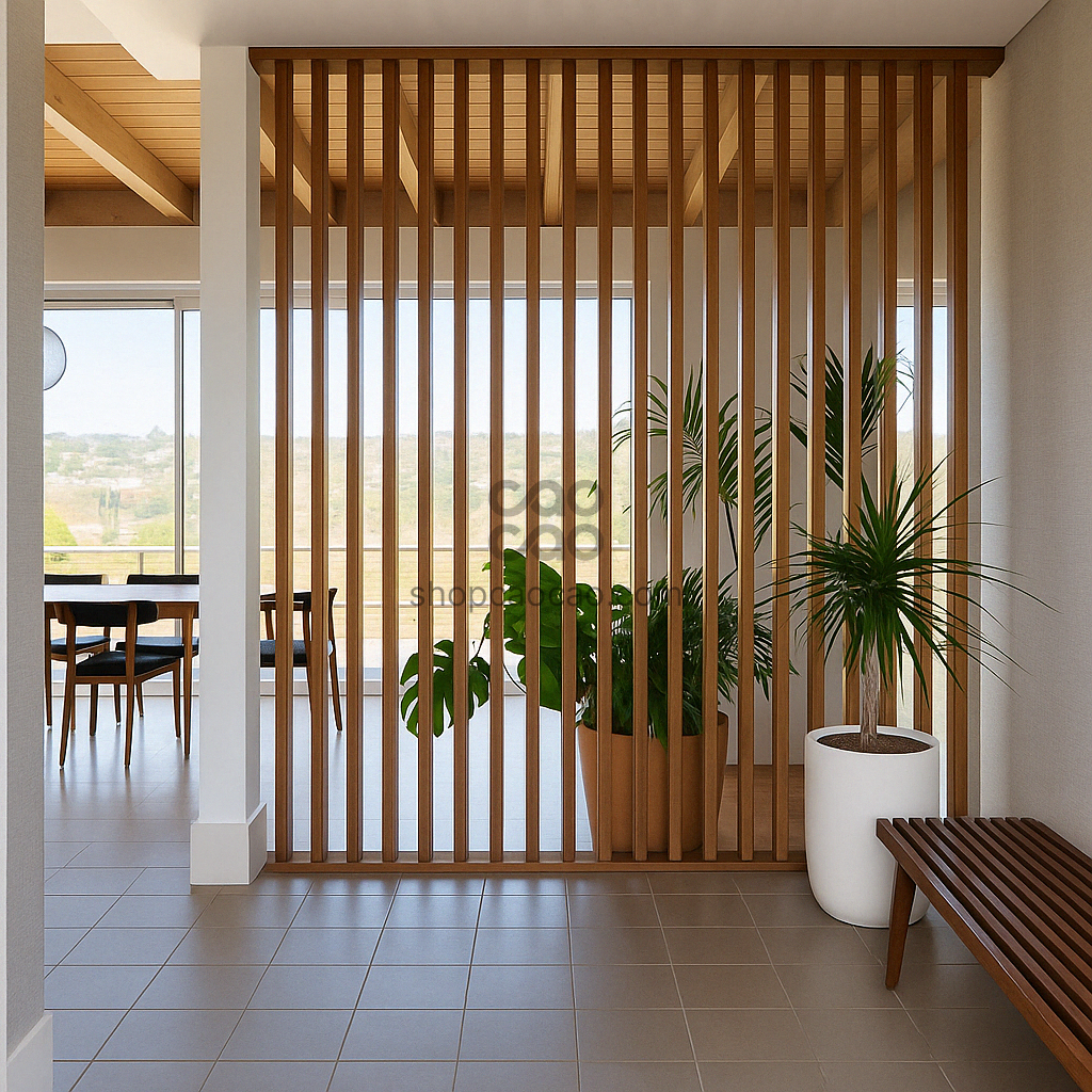 Viga Interior WPC 50x100x2900 mm Color Castaña