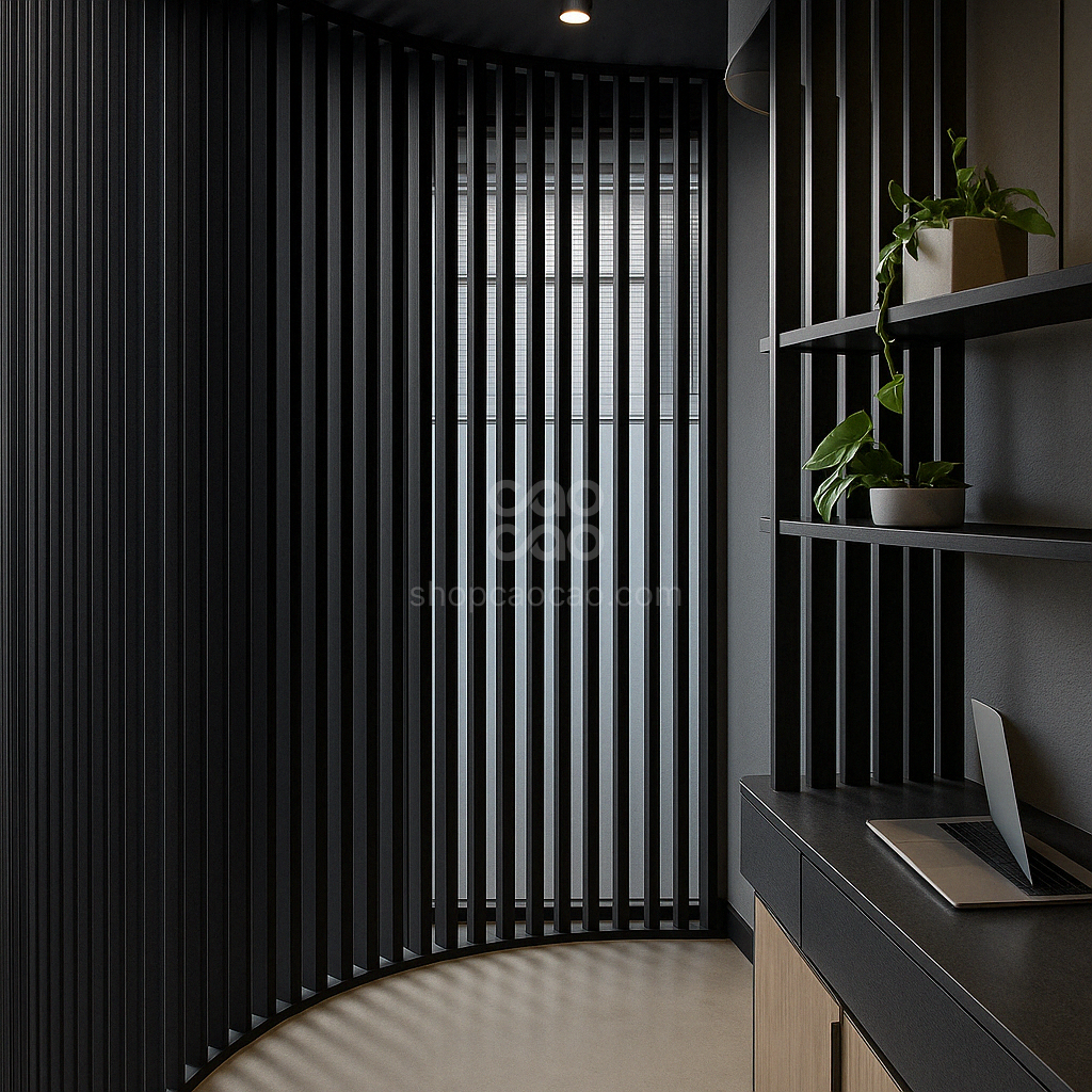 Viga Interior WPC 50x100x2900mm Color Negro Texturizado