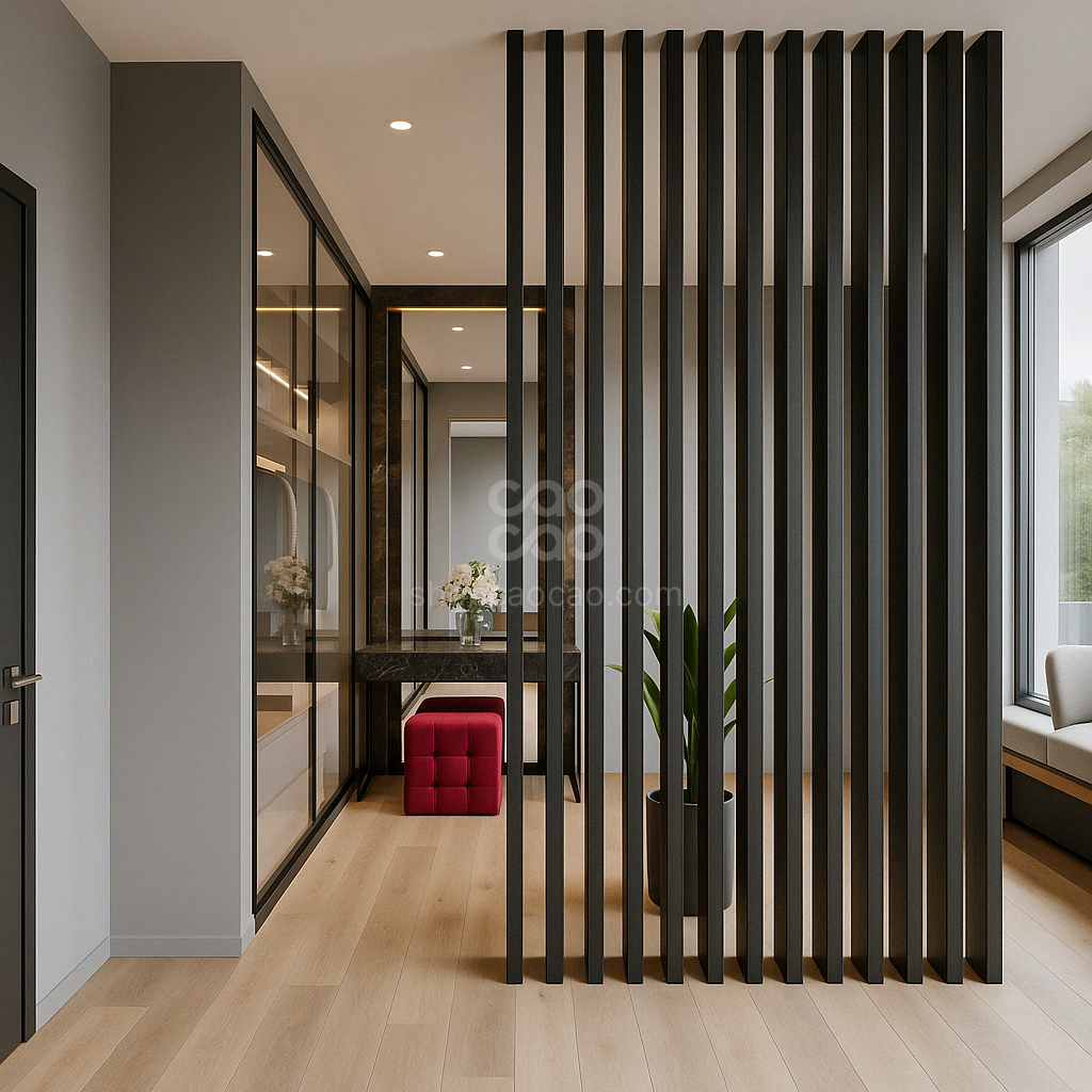 Viga Interior WPC 50x100x2900mm Color Negro Texturizado