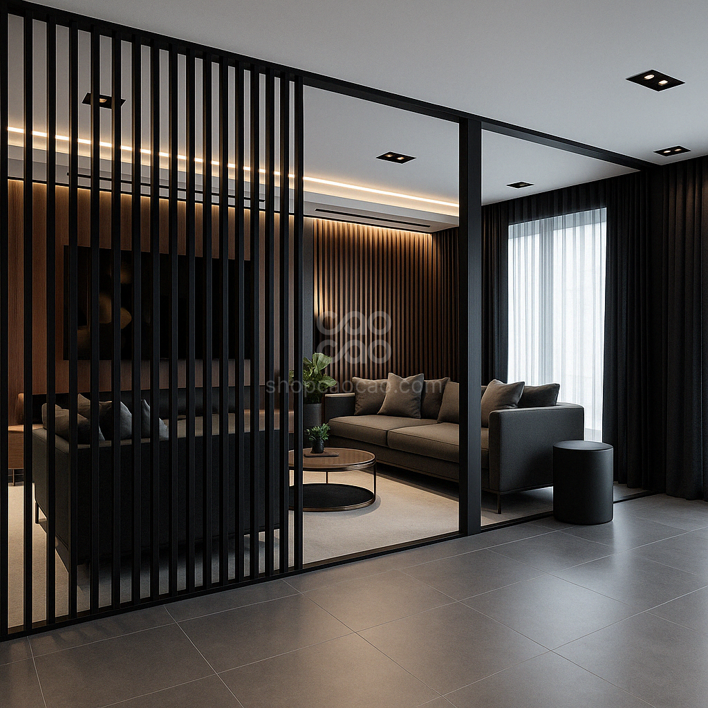 Viga Interior WPC 50x100x2900mm Color Negro Texturizado