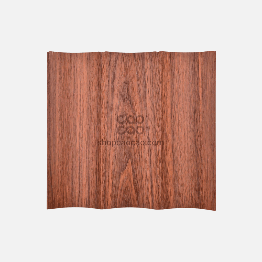 Caja WPC Lambrín Interior Arco Grande Color Parota Clásico