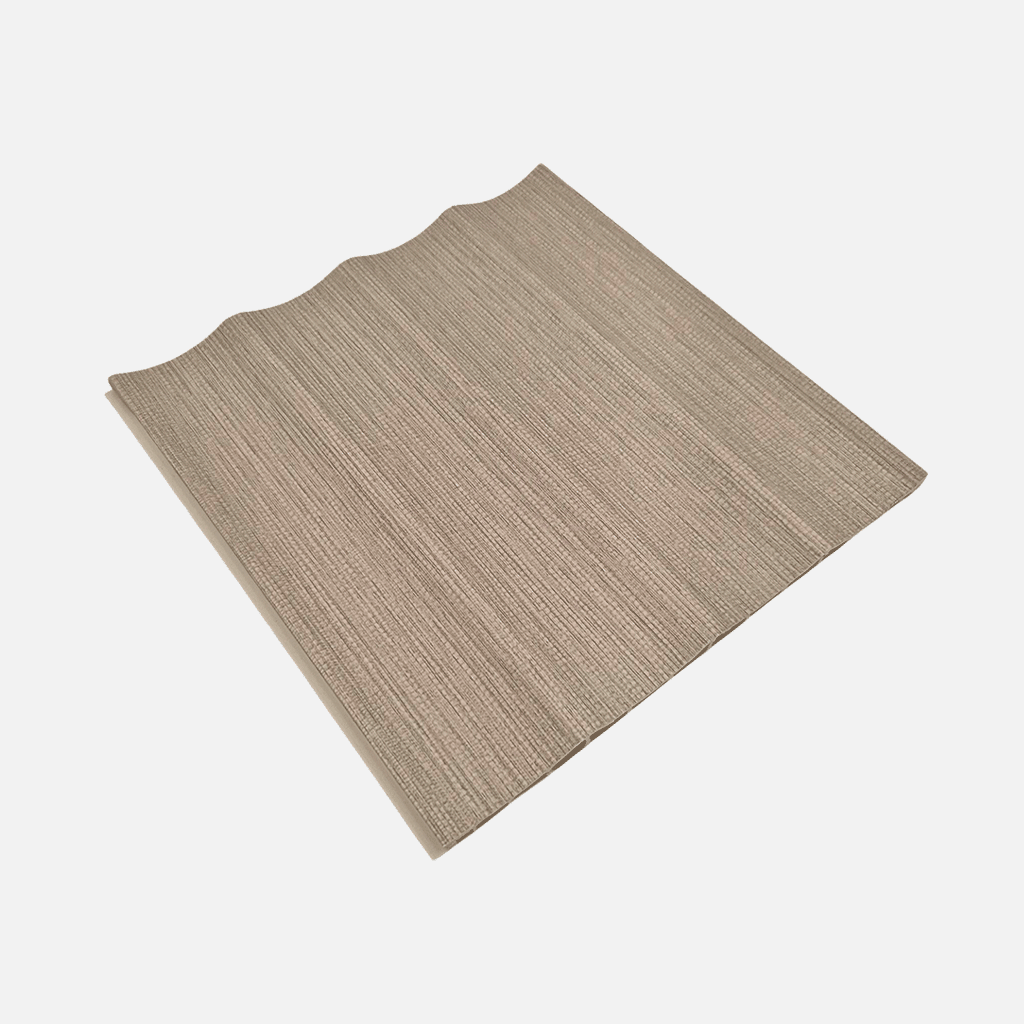 Caja WPC Lambrín Interior Arco Mediano Color Gris Tramado