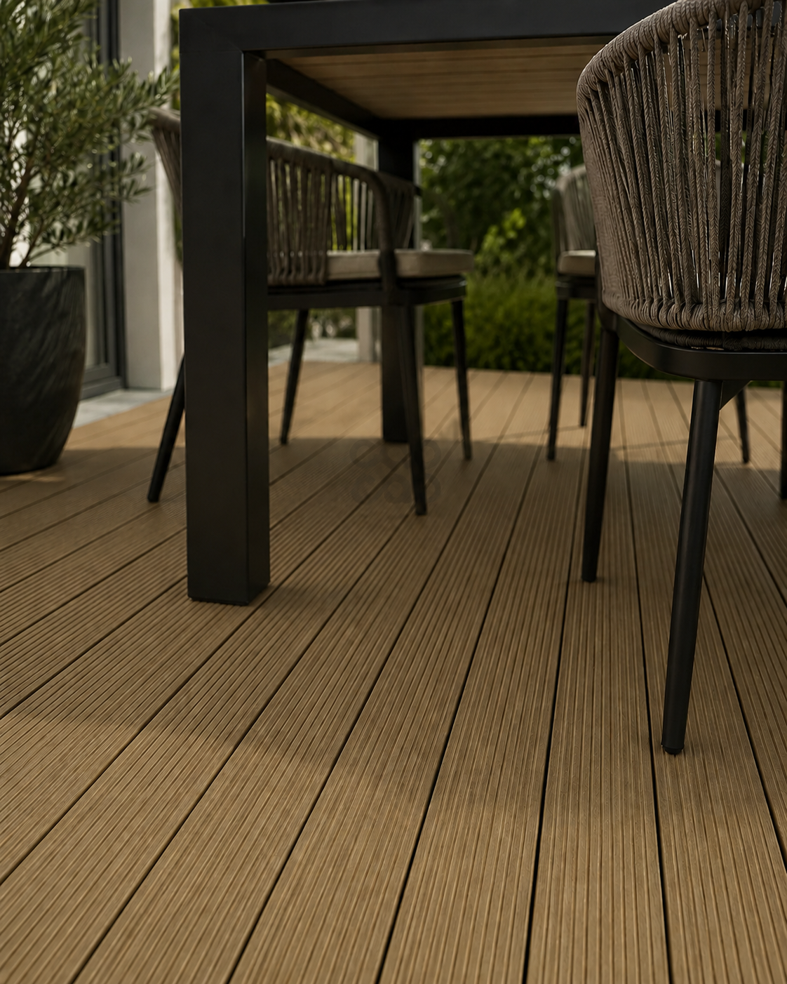 Light Walnut Decking