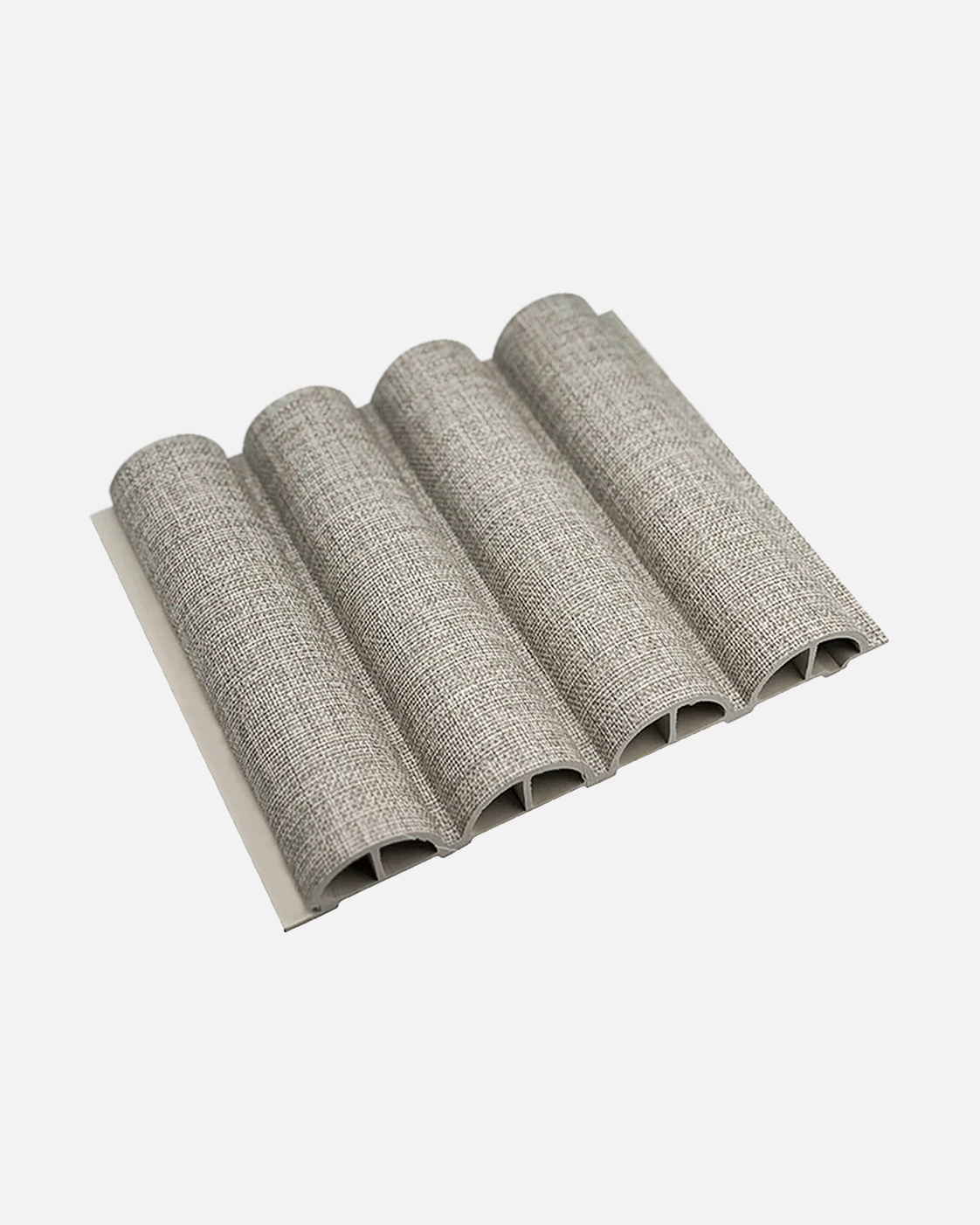 Flauta Mediana Tejido Gris Claro