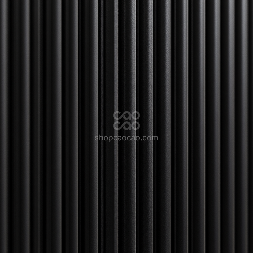 Lambrín Interior WPC Flauta Chica Negro Texturizado | Panel Decorativo ...