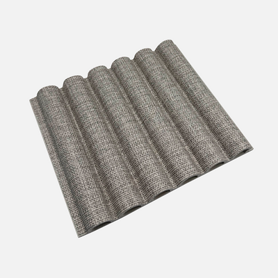 Caja Lambrín Interior Flauta Chica Color Tejido Gris Claro