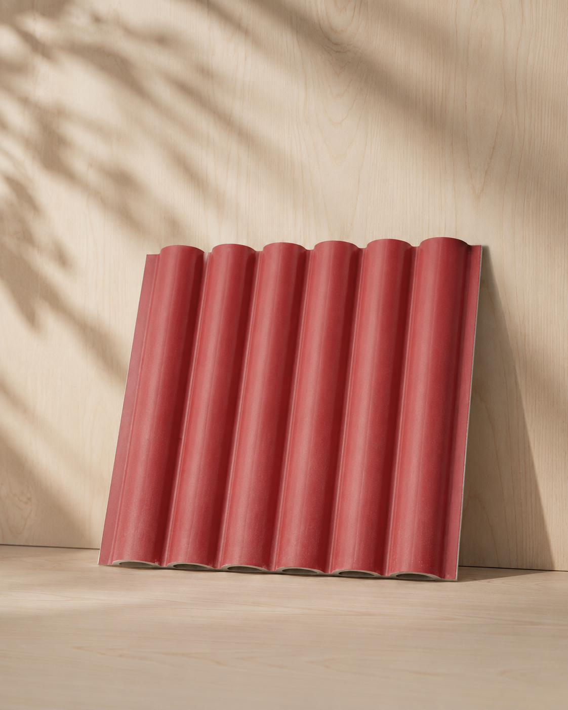 Lambrín Interior WPC Flauta Chica Coral | Panel Decorativo Cao Cao