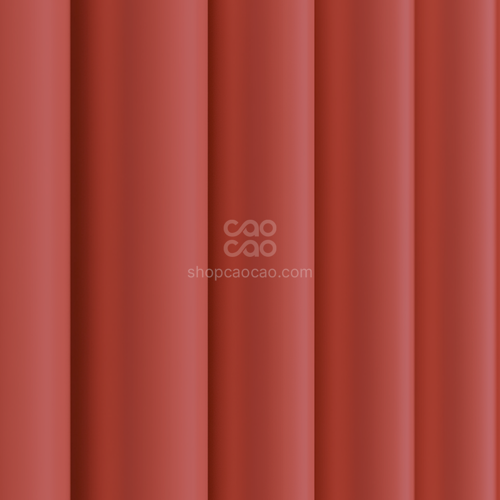 Lambrín Interior WPC Flauta Mediana Coral | Panel Decorativo Cao Cao