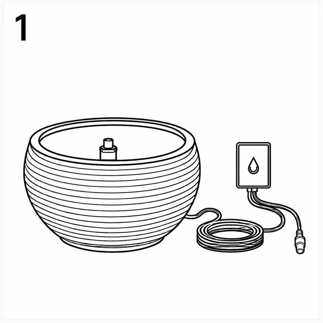 1. Prepara el área y coloca la fuente