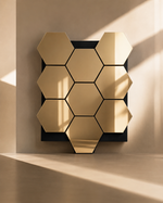 Hexagonal Espejo Dorado