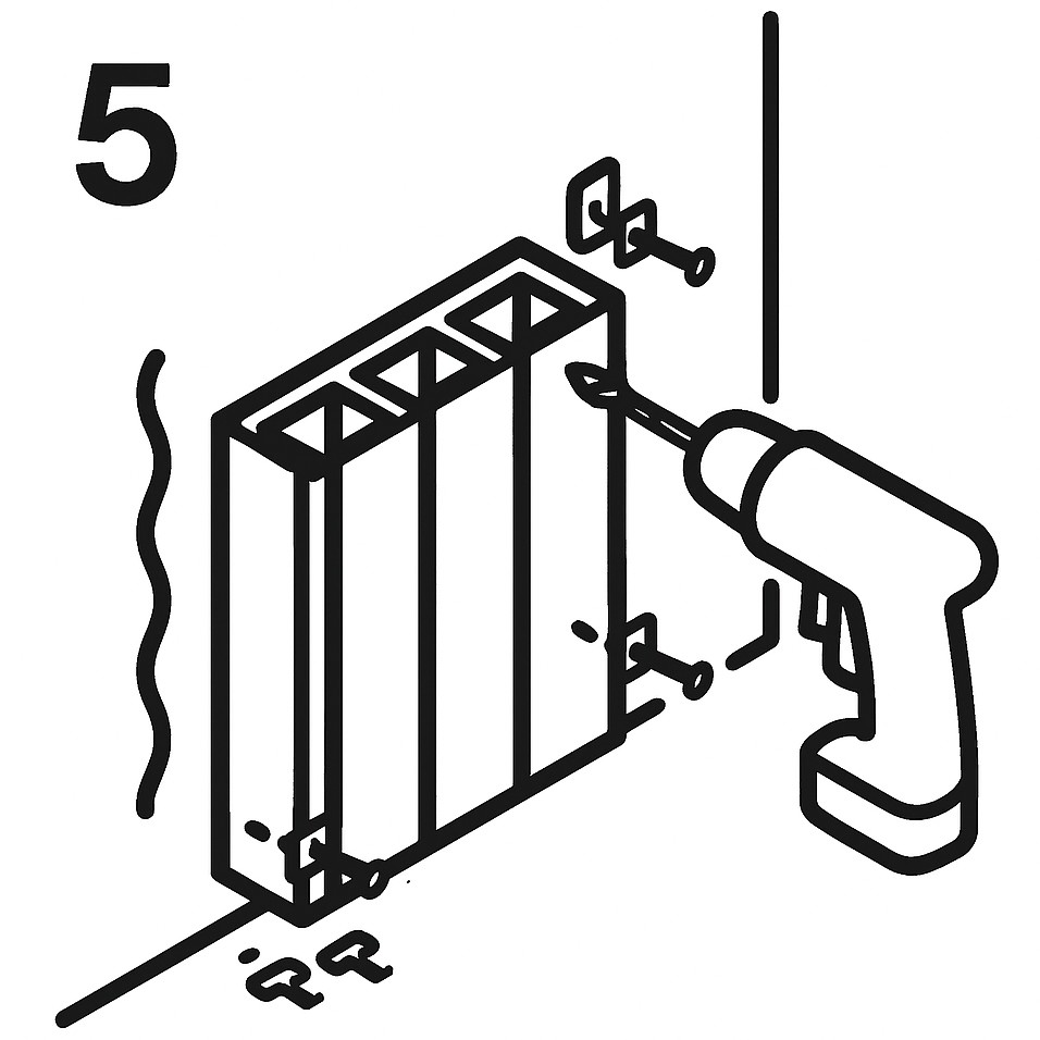 Fijación del primer panel