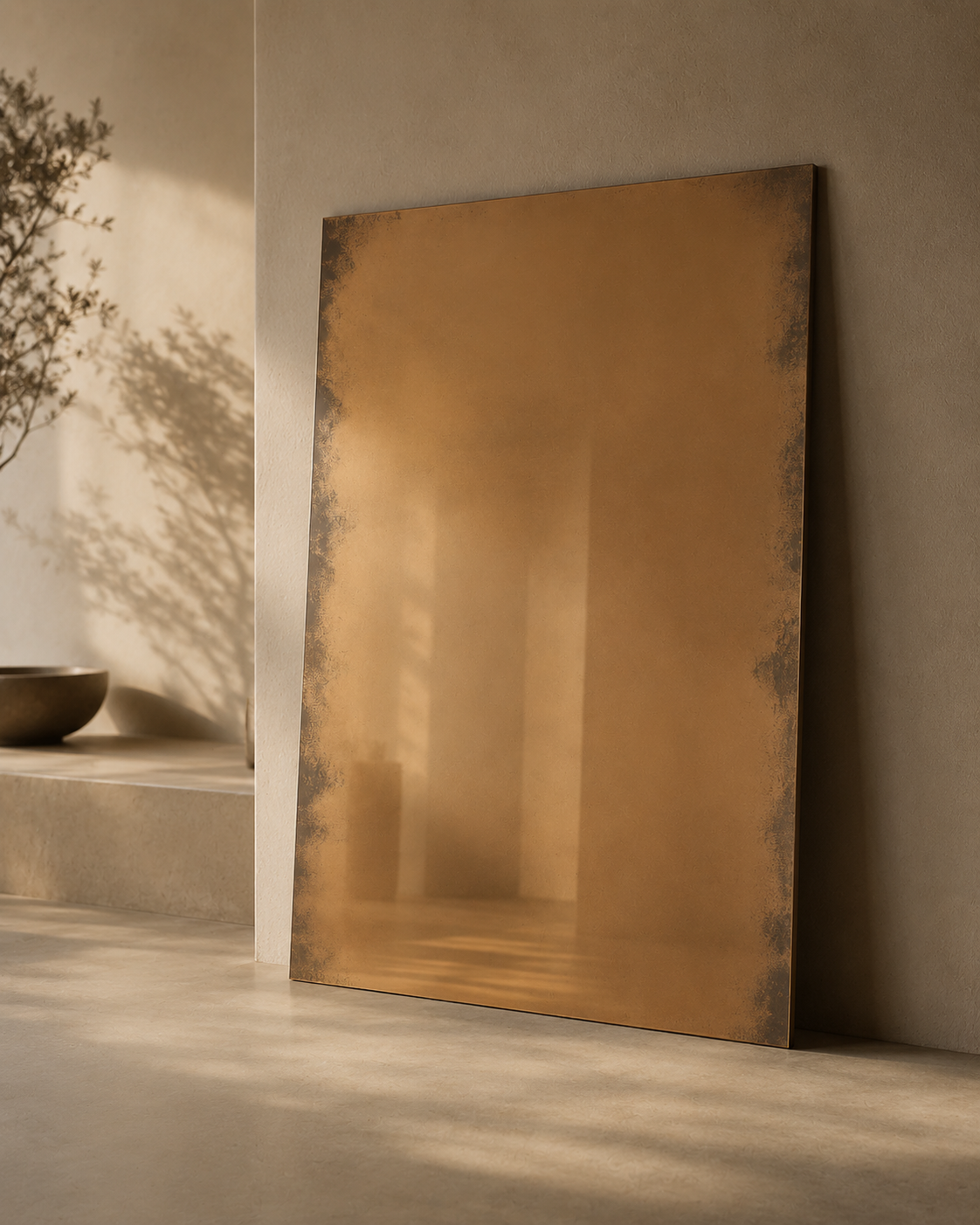 Vintage Cobre Espejo