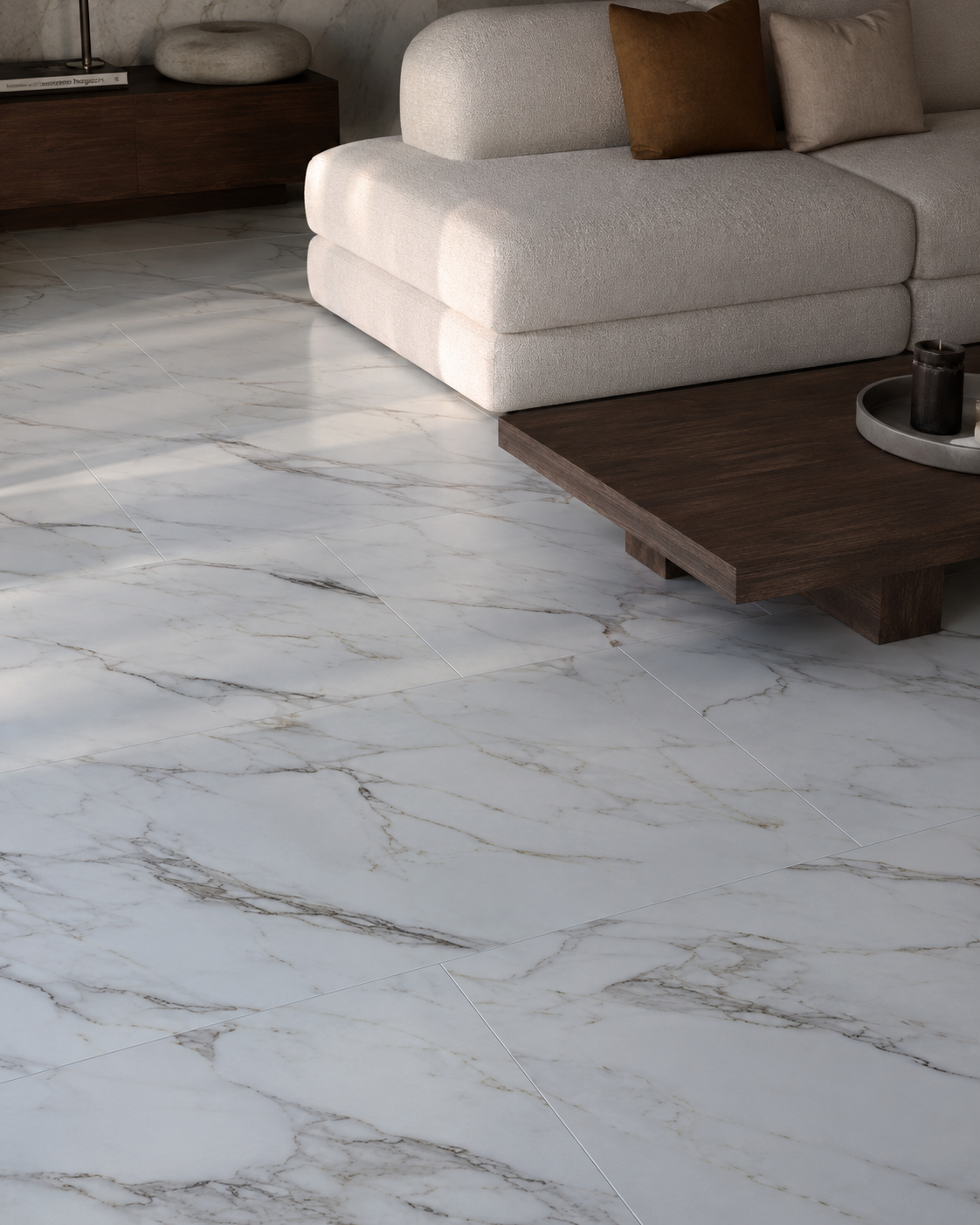Piso Mármol Gold Blanco